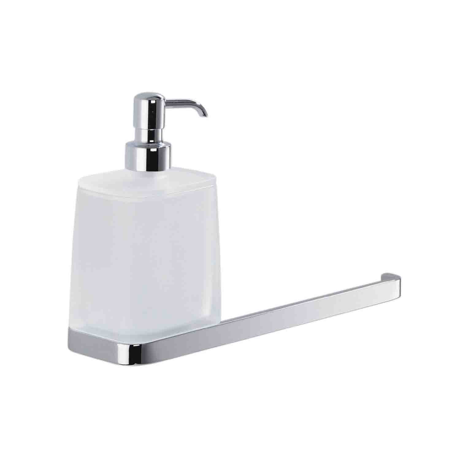 Spandisapone con portasalvietta bidet in ottone e vetro collezione Time di Colombo Desig