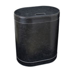 Porta Biancheria stile Vintage 'Koh-i-Noor' in ecopelle con sacca interna - cm 48x30x61h - Nero