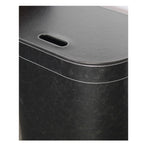 Porta Biancheria stile Vintage 'Koh-i-Noor' in ecopelle con sacca interna - cm 48x30x61h - Nero