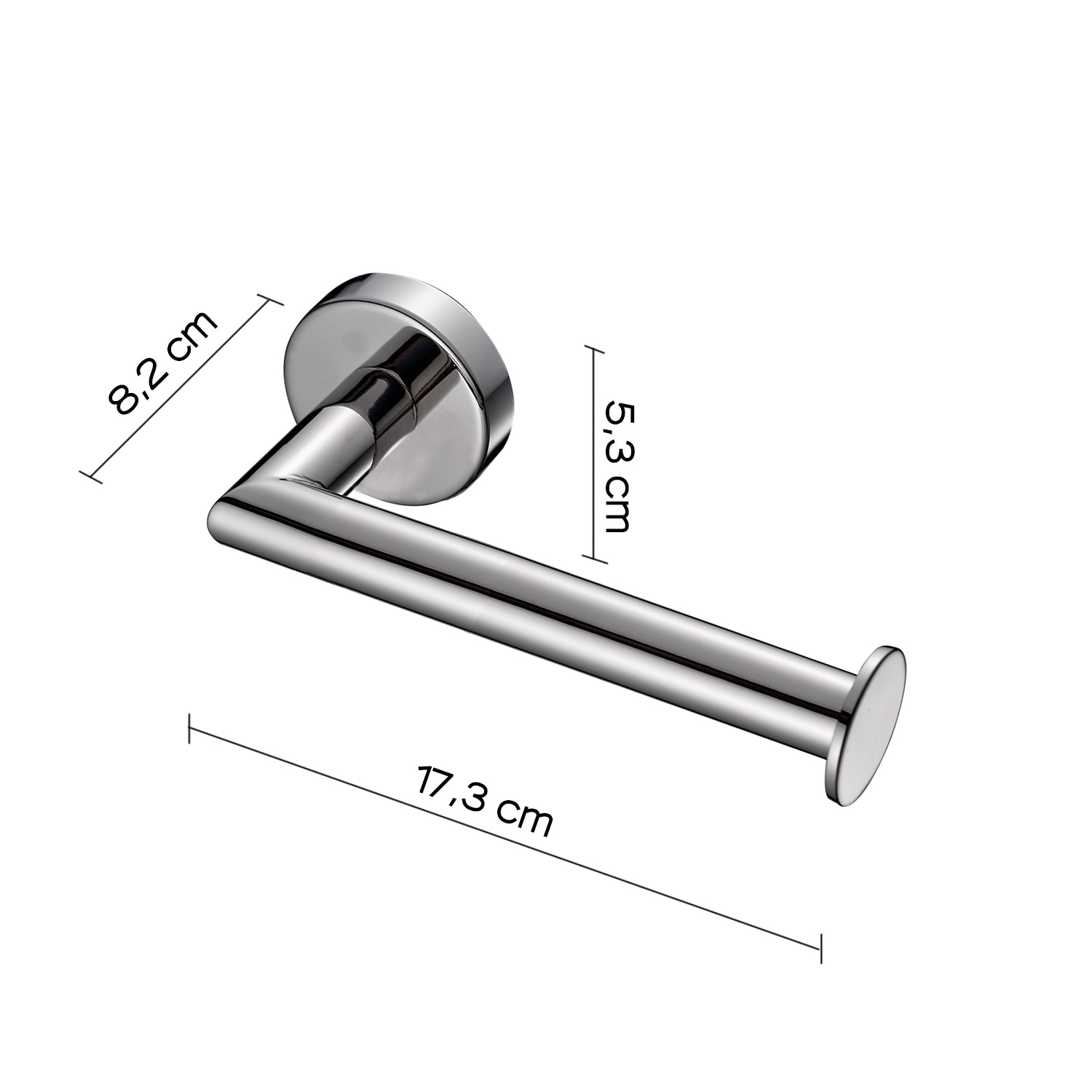 Portarotolo in Acciaio Inox AISI 304 Gedy serie Project - Lucido