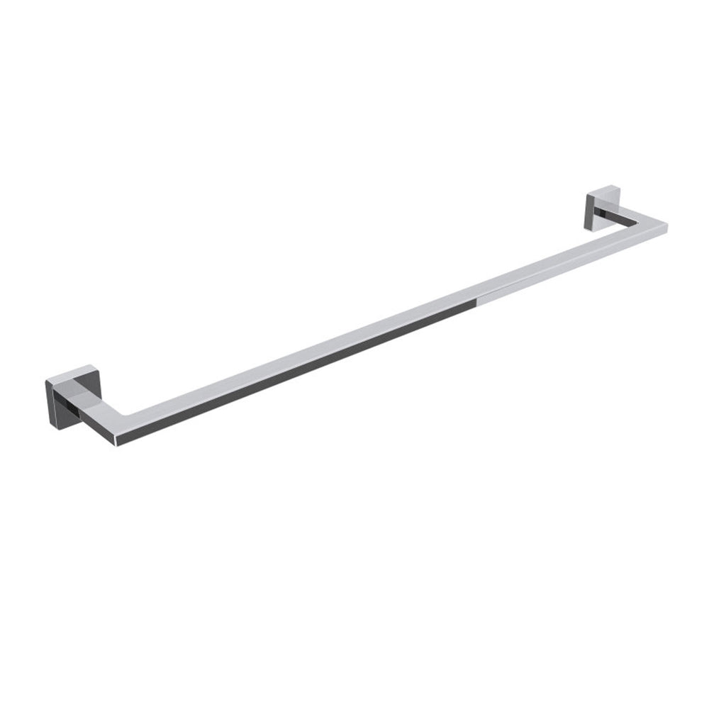 Porta asciugamani in ottone da fissare a parete collezione Dado di Lineabeta - Metallo satinato 640mm