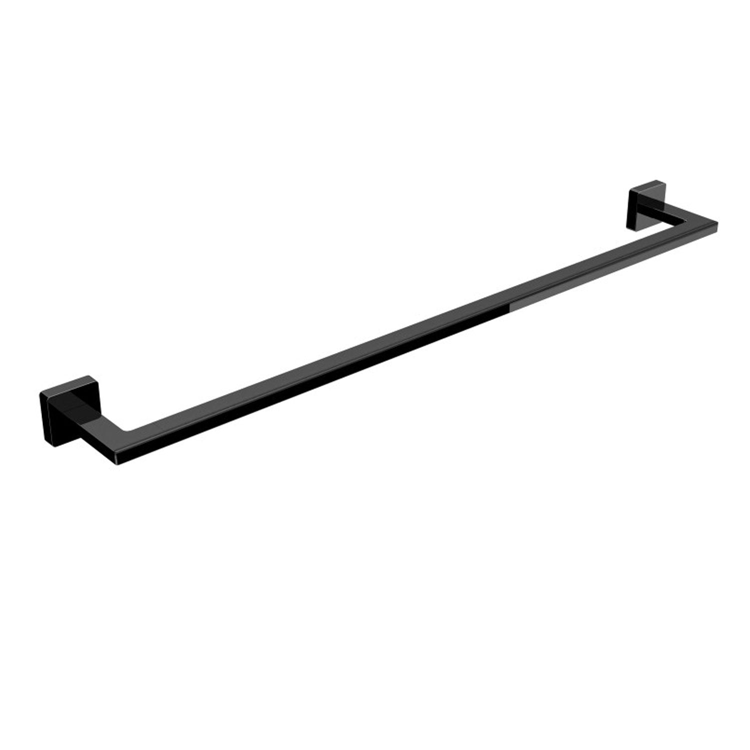 Porta asciugamani in ottone da fissare a parete collezione Dado di Lineabeta - Metallo nero opaco 640mm