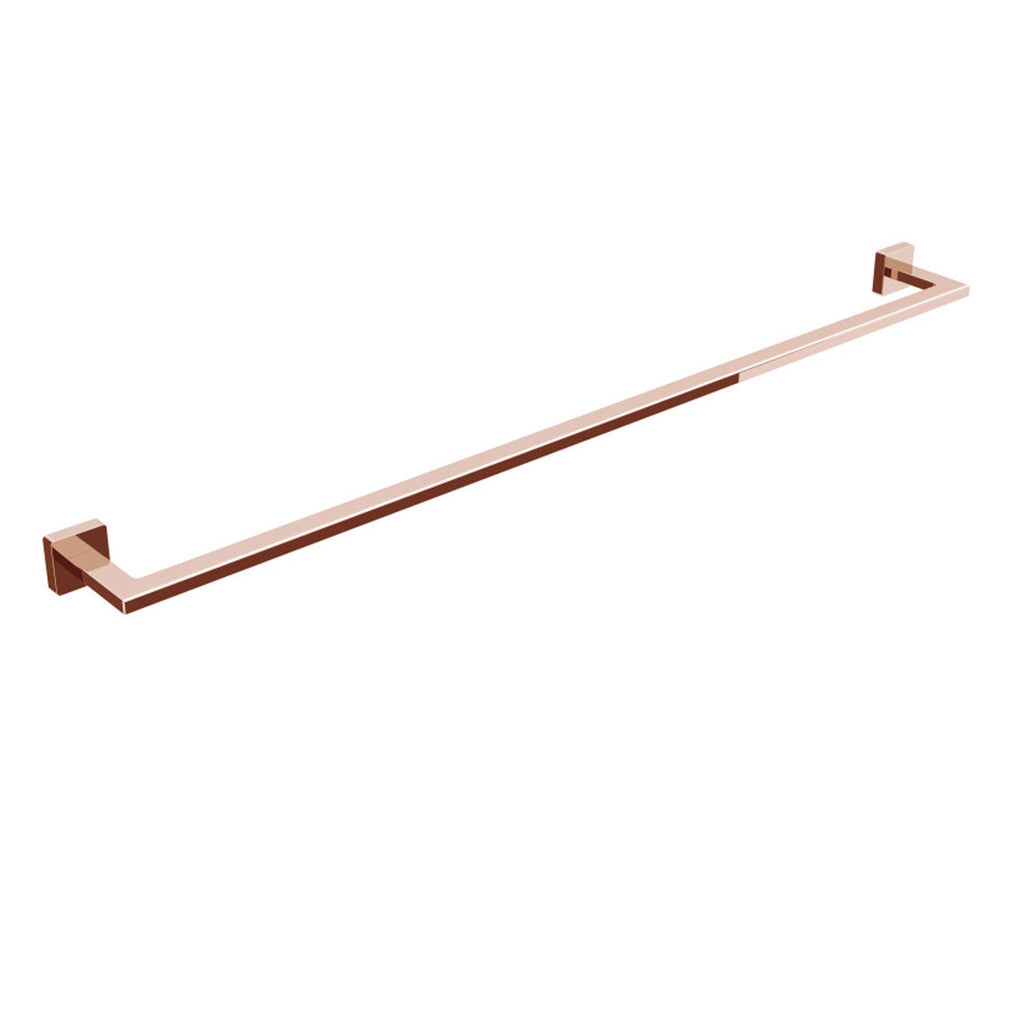 Porta asciugamani in ottone da fissare a parete collezione Dado di Lineabeta - Metallo oro rosa 840mm