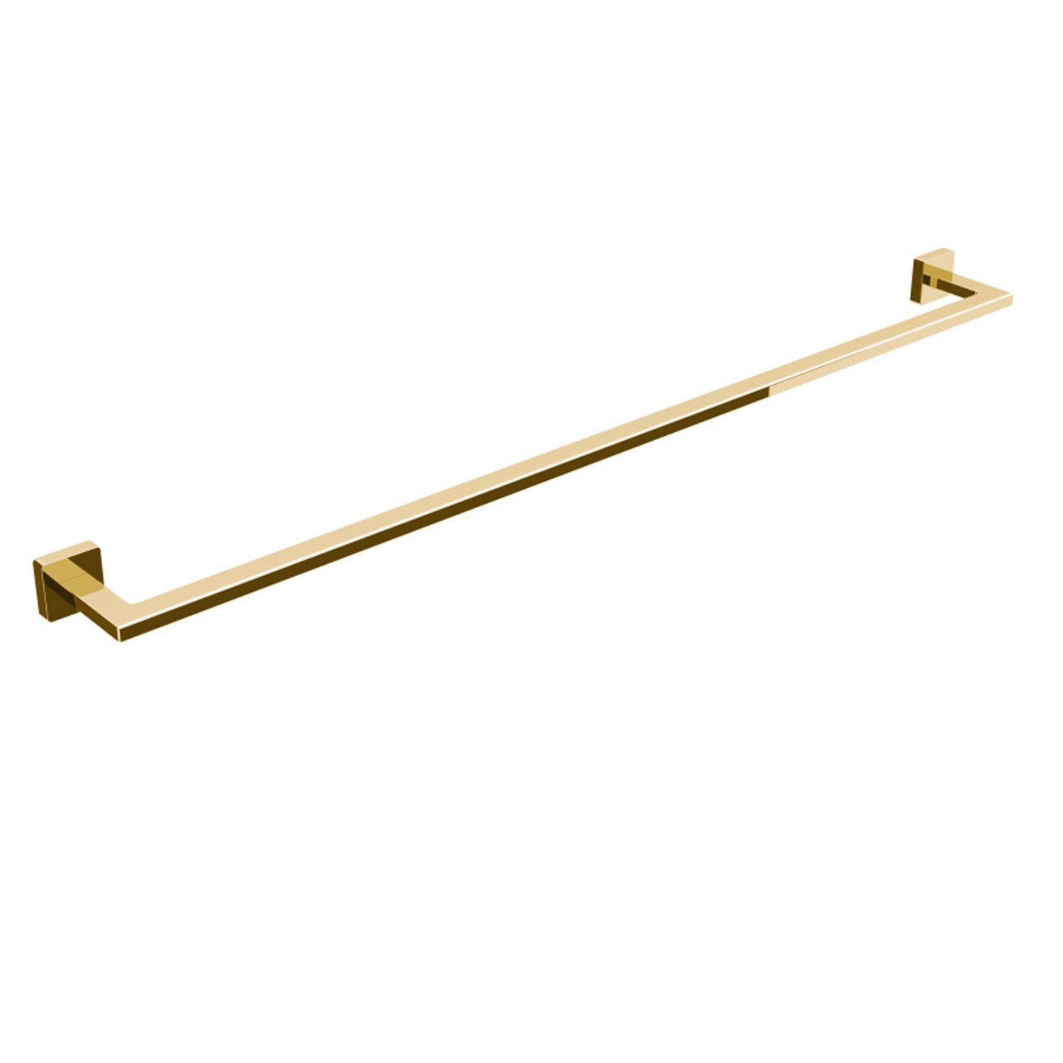 Porta asciugamani in ottone da fissare a parete collezione Dado di Lineabeta - Metallo oro 840mm