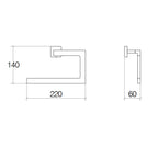 Anello porta asciugamani in ottone da fissare a parete collezione Dado di Lineabeta - Metallo oro rosa