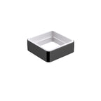 Ghiera porta accessori da appoggio in ottone collezione Dado di Lineabeta - metallo nero opaco