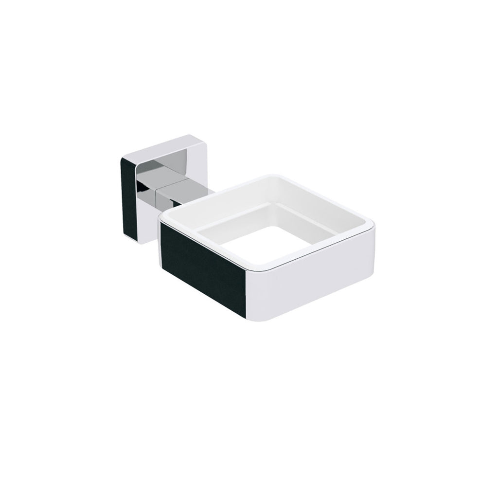 Ghiera porta accessori da fissare a parete in ottone collezione Dado di Lineabeta - metallo cromo