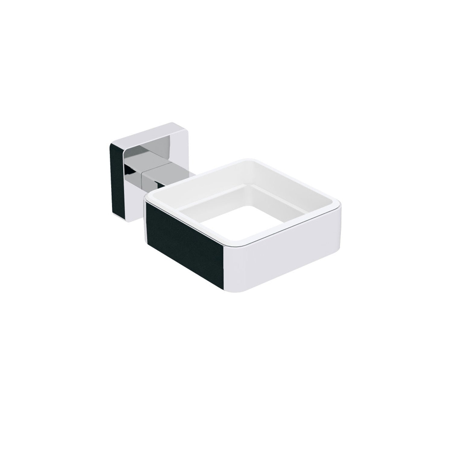 Ghiera porta accessori da fissare a parete in ottone collezione Dado di Lineabeta - metallo cromo