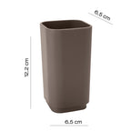 Portaspazzolini da appoggio Gedy serie Seventy - Tortora