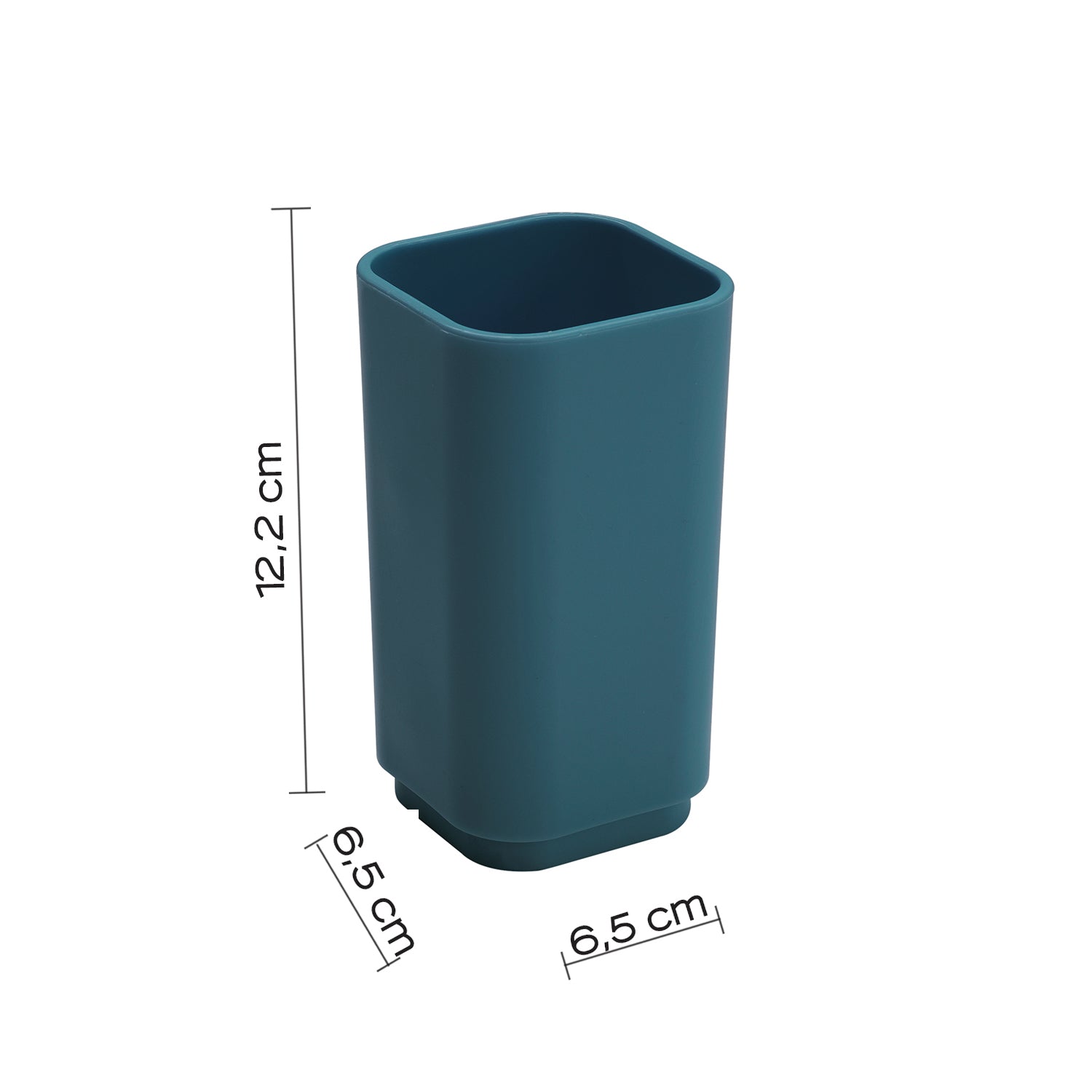 Portaspazzolini da appoggio Gedy serie Seventy - Blu Petrolio