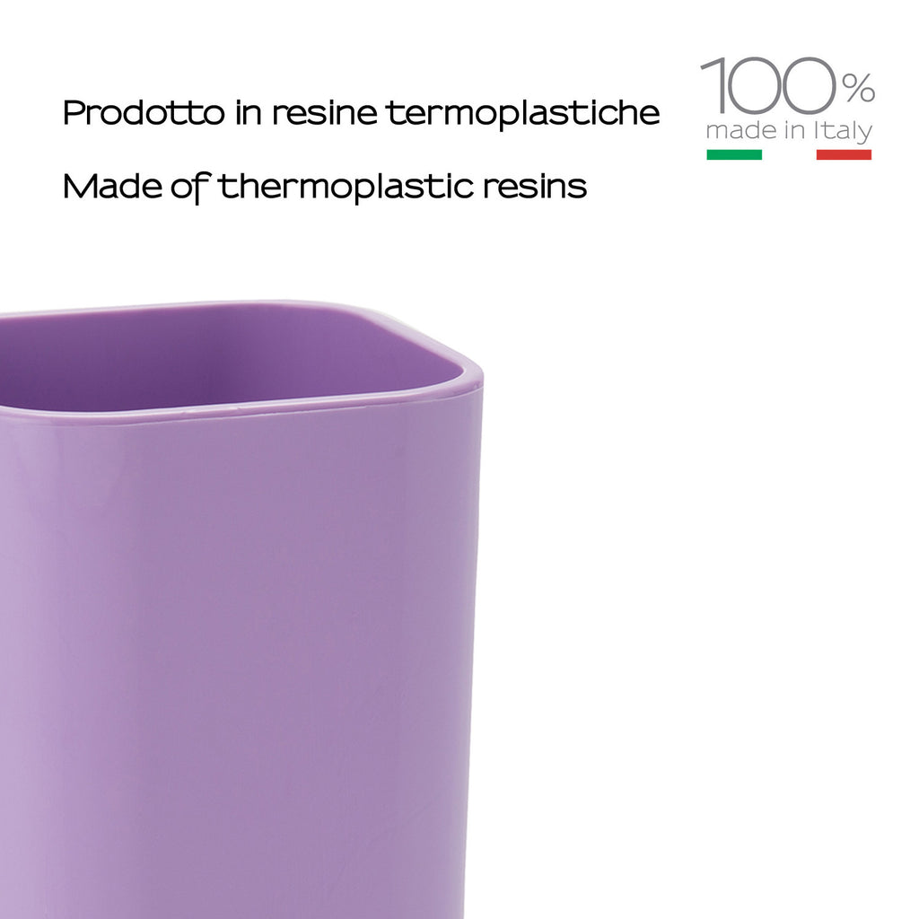 Portaspazzolini da appoggio Gedy serie Seventy - Lilla