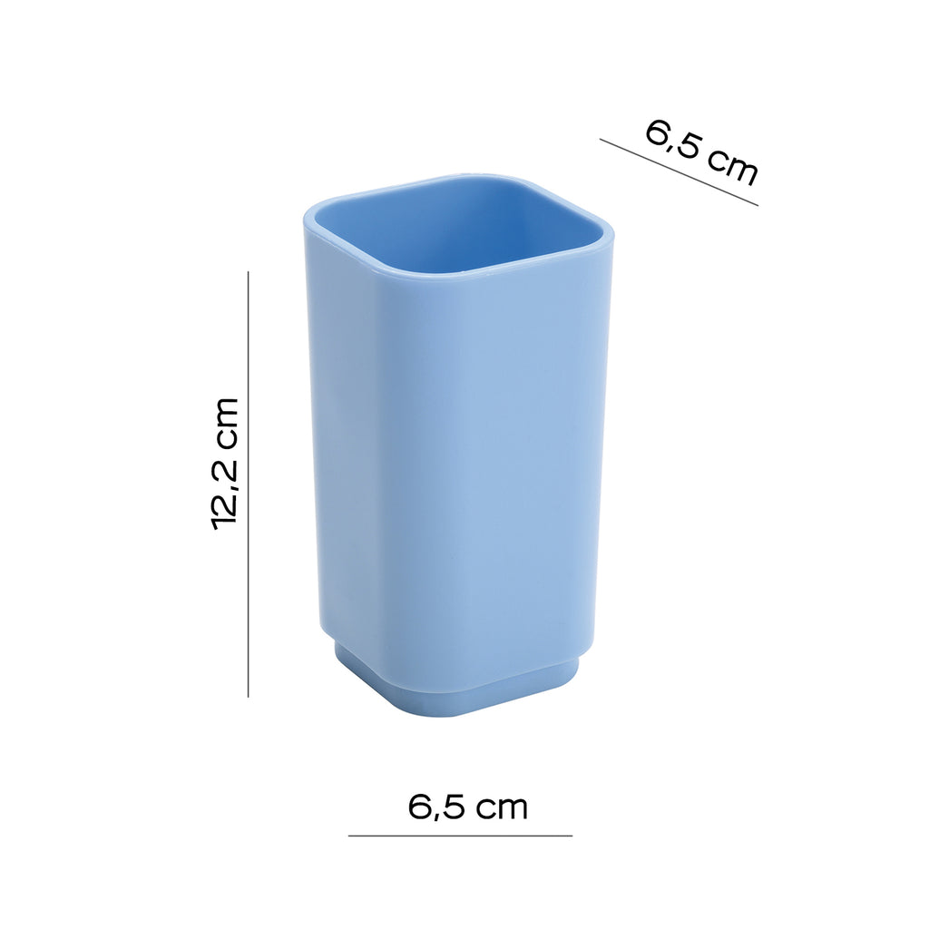 Portaspazzolini da appoggio Gedy serie Seventy - Celeste