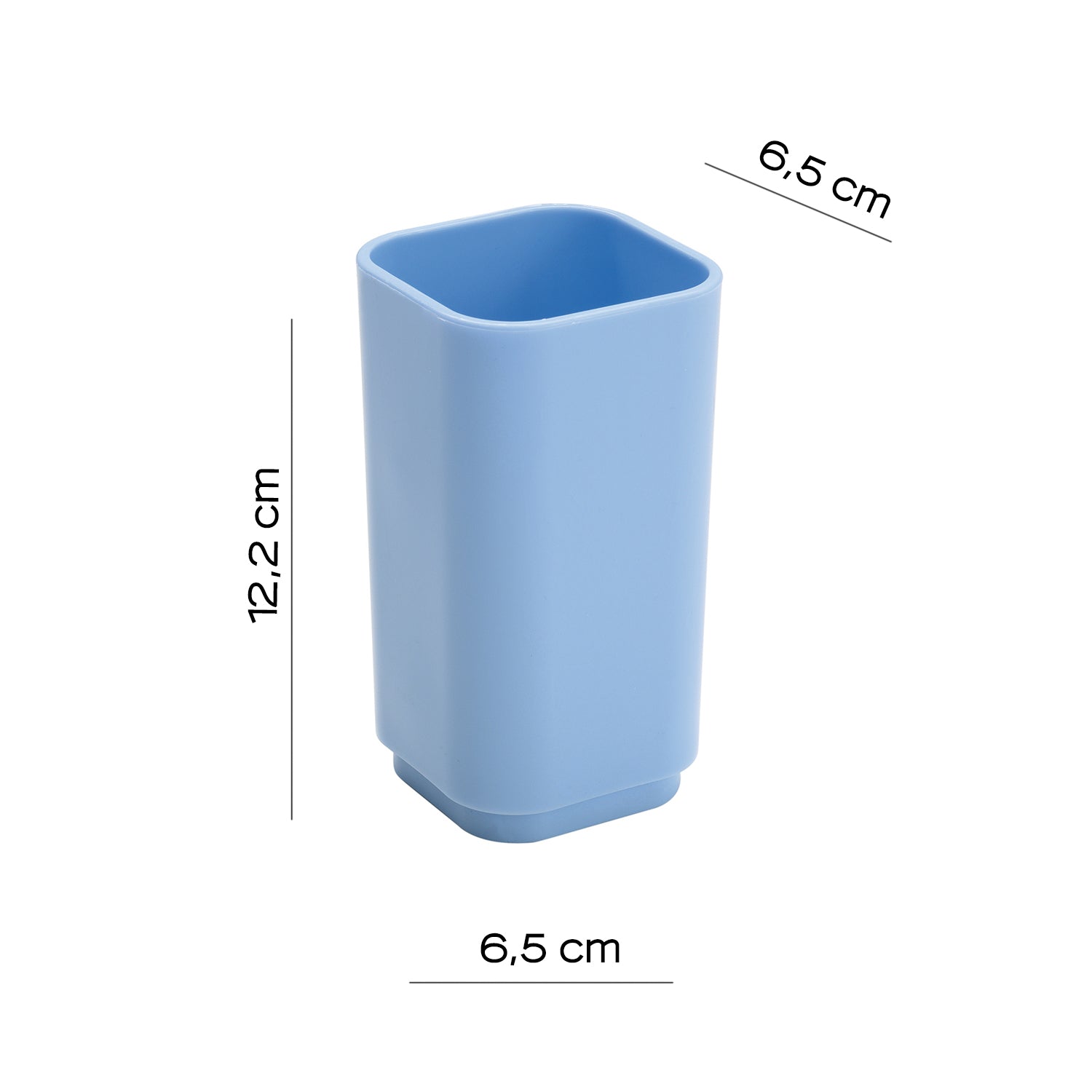 Portaspazzolini da appoggio Gedy serie Seventy - Celeste