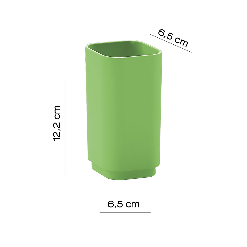 Portaspazzolini da appoggio Gedy serie Seventy - Verde Pistacchio
