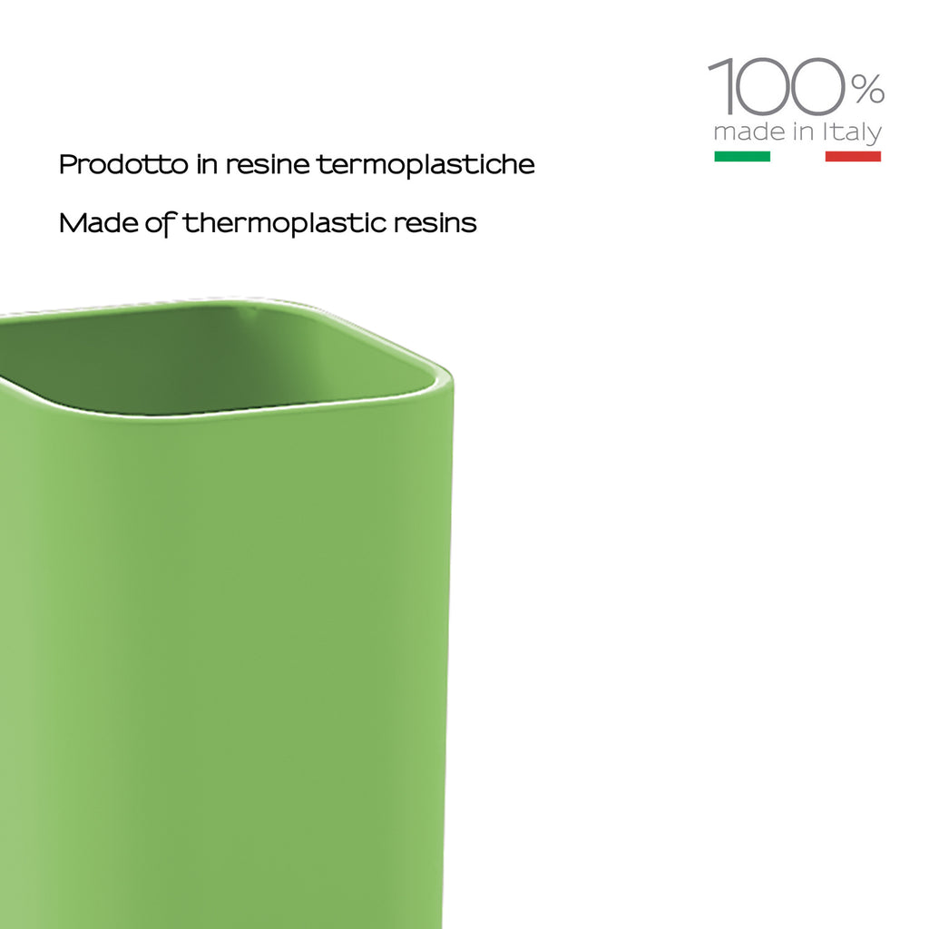 Portaspazzolini da appoggio Gedy serie Seventy - Verde Pistacchio