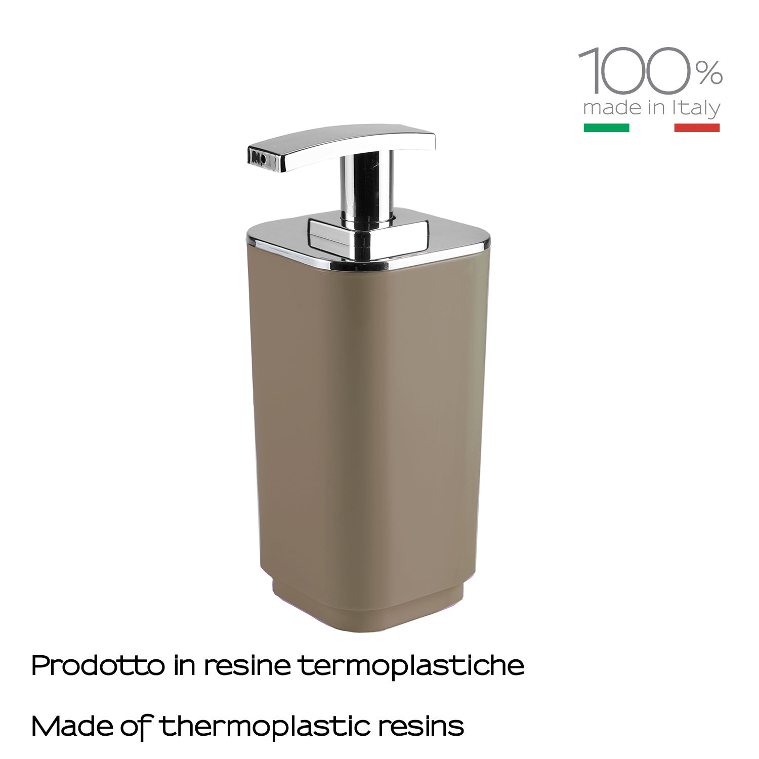 Dosasapone da appoggio Gedy serie Seventy - Tortora