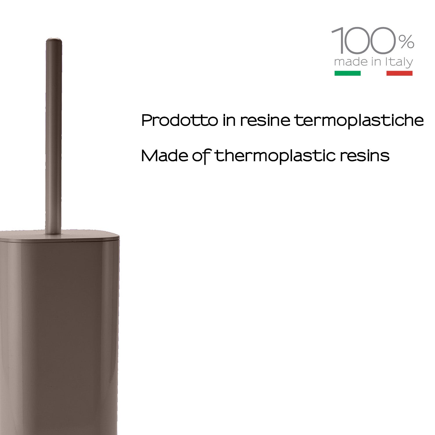 Scopino da appoggio Gedy serie Seventy - Tortora