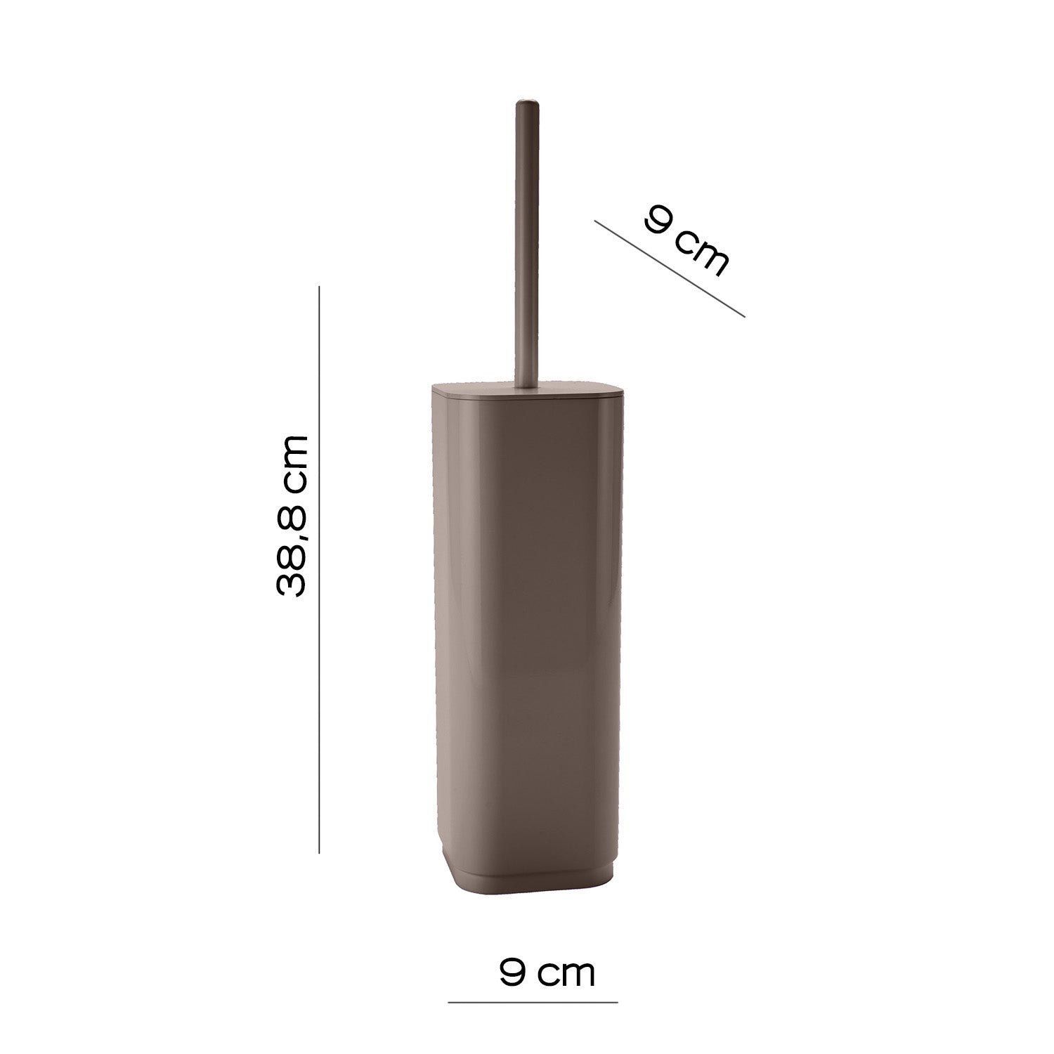 Scopino da appoggio Gedy serie Seventy - Tortora