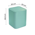 Portarifiuti 8 lt da appoggio Gedy serie Seventy - Acquamarina