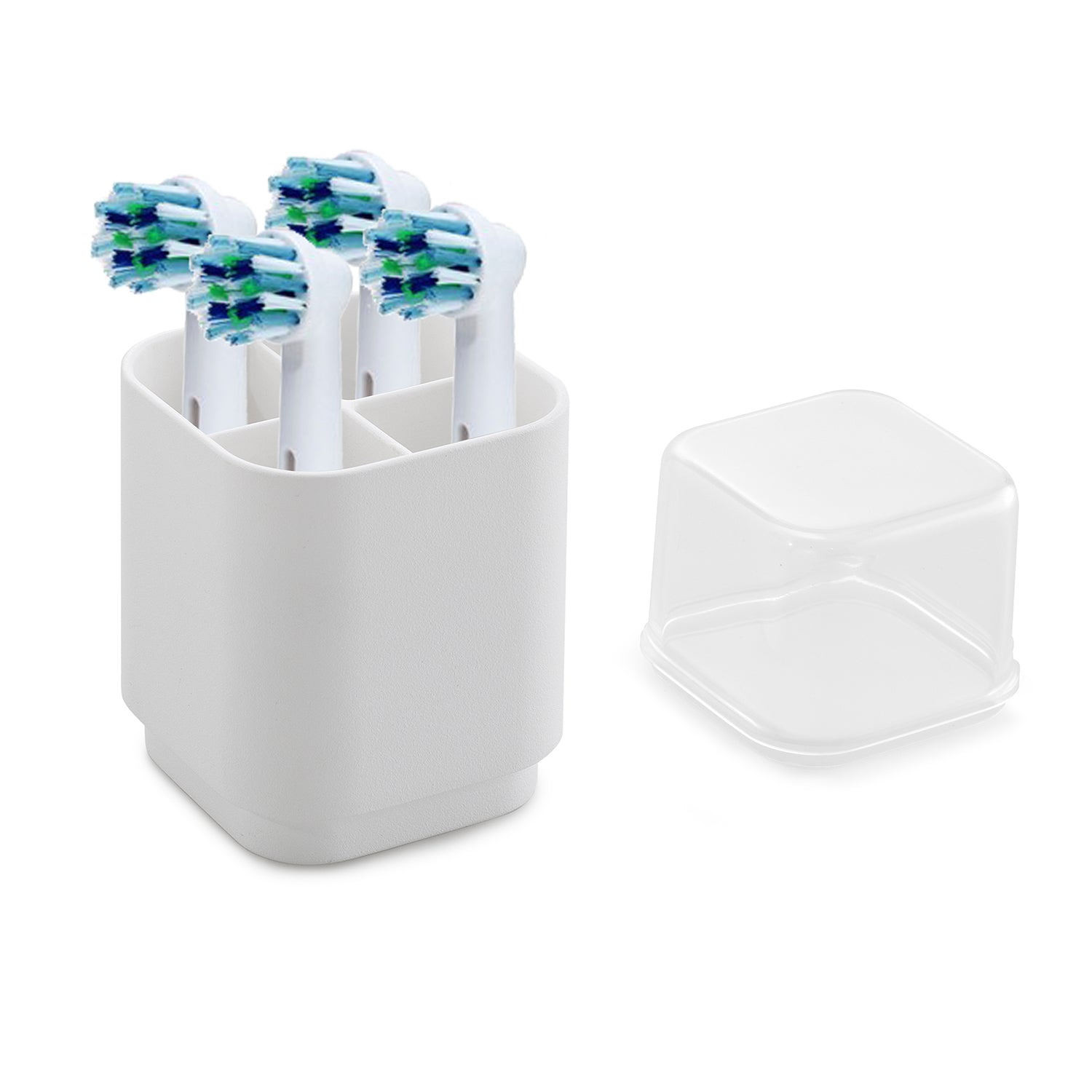 Porta testine per spazzolino elettrico da appoggio Gedy serie Seventy - Bianco