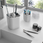 Porta testine per spazzolino elettrico da appoggio Gedy serie Seventy - Bianco