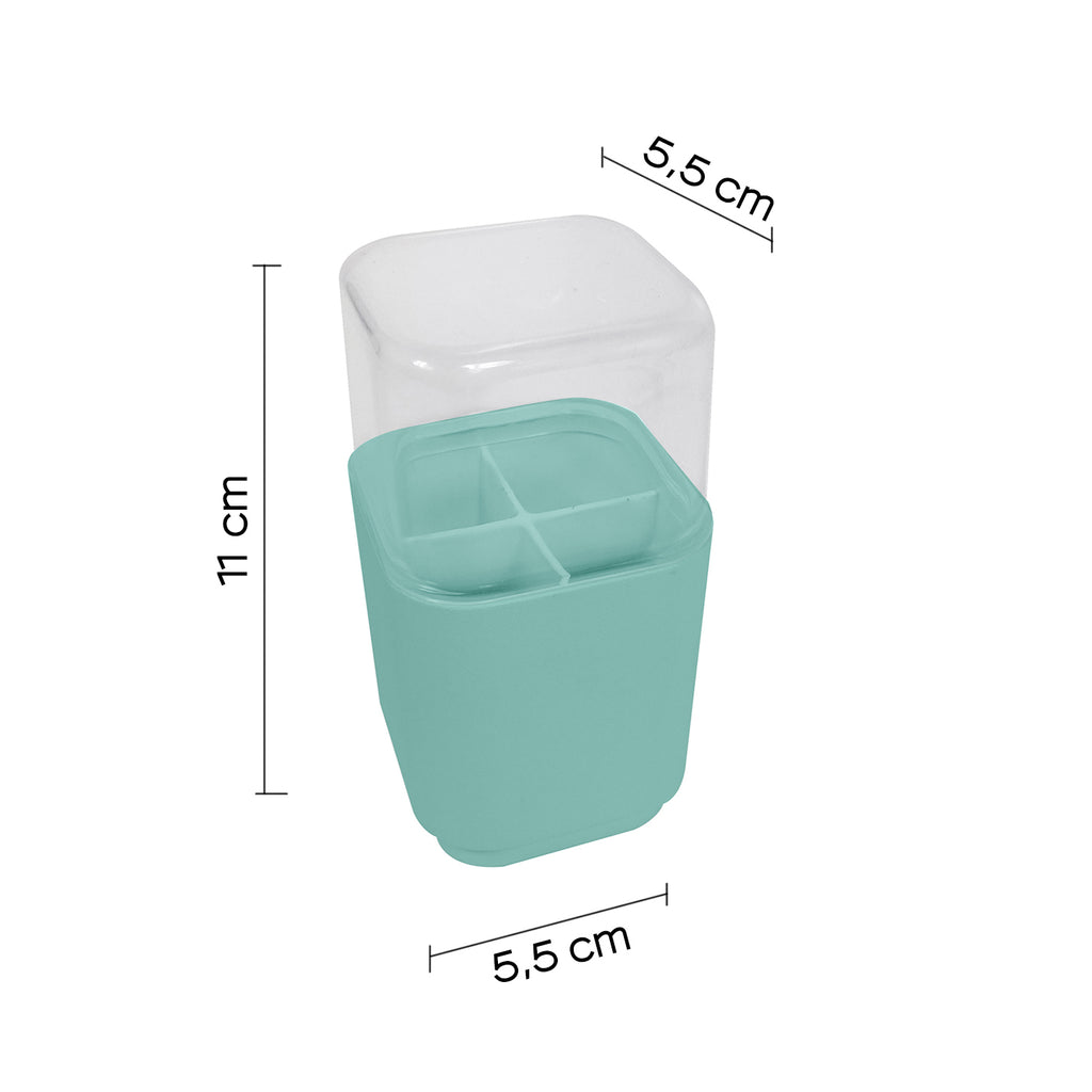 Porta testine per spazzolino elettrico da appoggio Gedy serie Seventy - Acquamarina