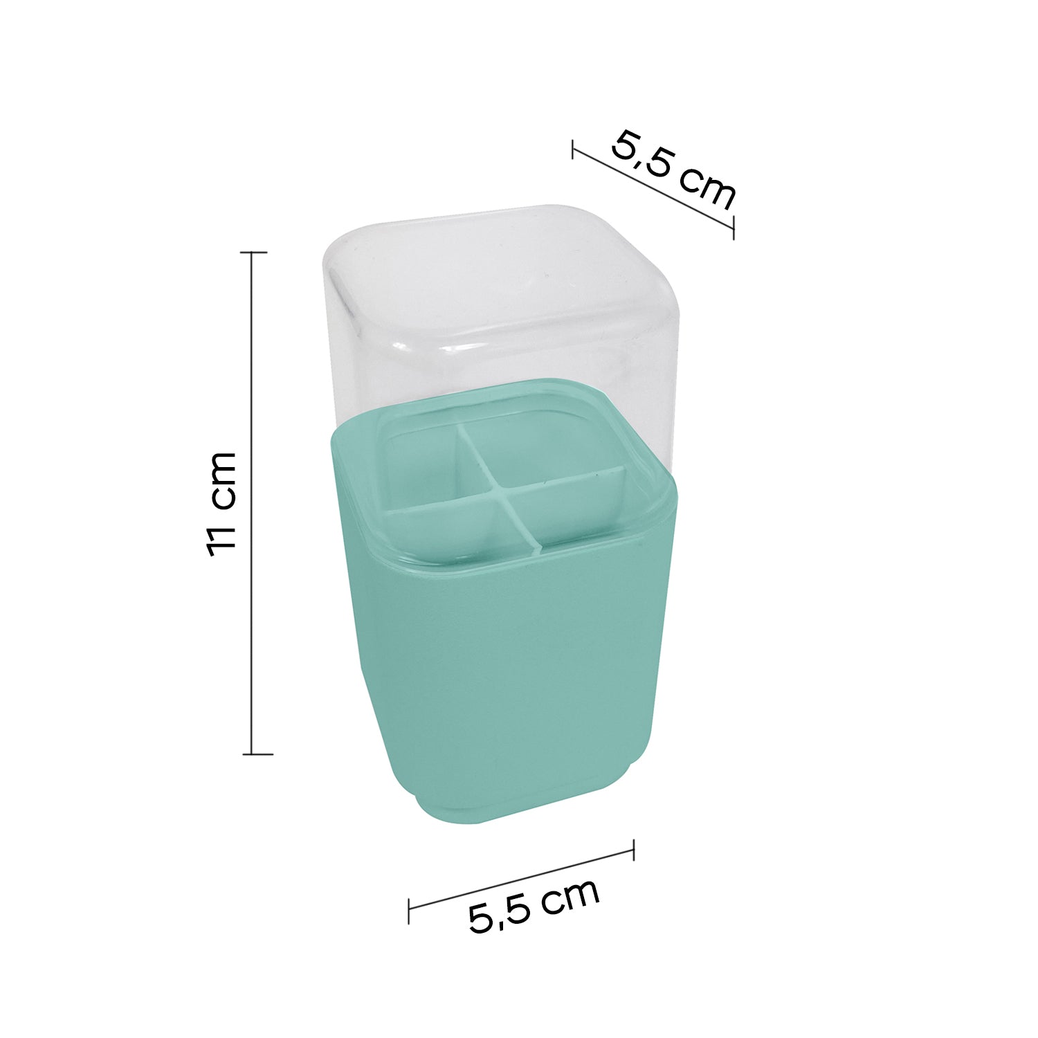 Porta testine per spazzolino elettrico da appoggio Gedy serie Seventy - Acquamarina