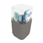 Porta testine per spazzolino elettrico da appoggio Gedy serie Seventy - Tortora