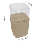 Porta testine per spazzolino elettrico da appoggio Gedy serie Seventy - Beige