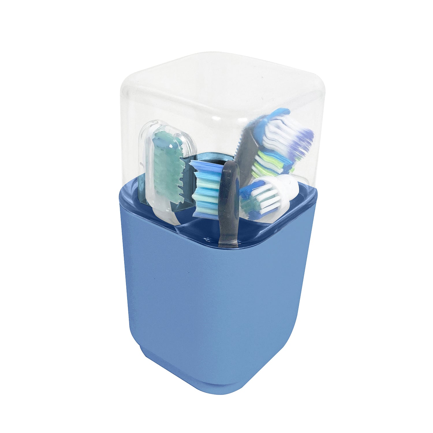 Porta testine per spazzolino elettrico da appoggio Gedy serie Seventy - Celeste