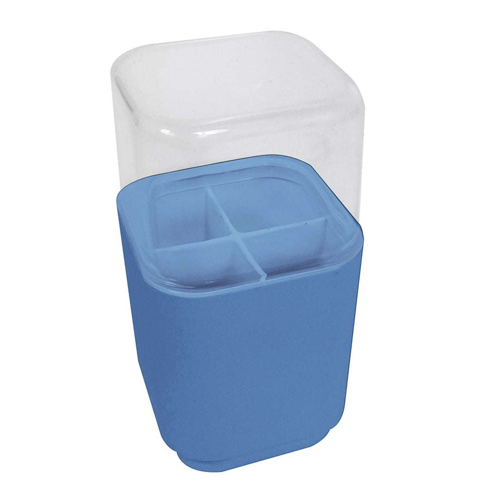 Porta testine per spazzolino elettrico da appoggio Gedy serie Seventy - Celeste