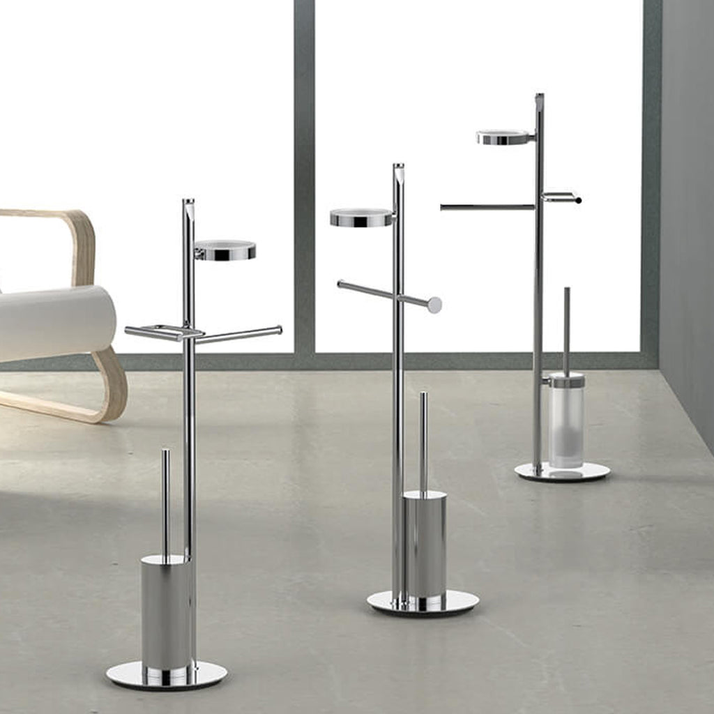 Piantana multifunzione con portarotolo