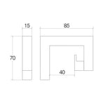 Appendi Asciugamani a G in Acciaio Inox Lucido di Lineabeta collezione Grela