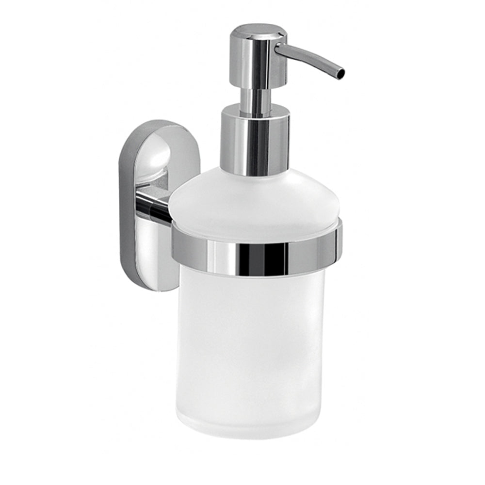 Dosasapone in Acciaio Inox con erogatore in acciaio cromato Gedy serie Febo - Cromato