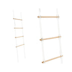 Scala porta asciugamani/riviste modello 'Mit Stair' in metallo e legno by Cipi cm 49x3x170h - Bianco