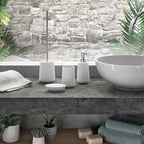 Portaspazzolini da appoggio in ceramica Gedy modello Marika - Bianco