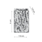 Portaspazzolini in ceramica Gedy modello New Martina - Argento