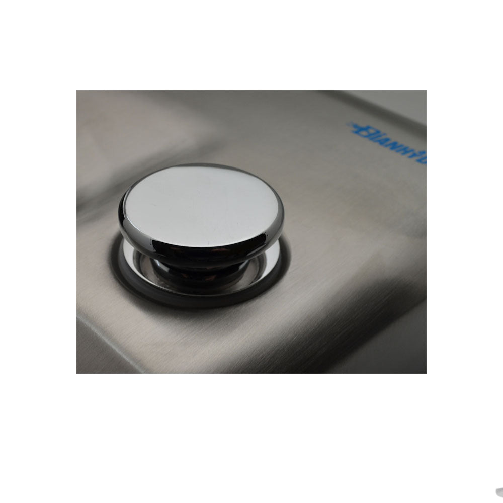 Asciugamani cromo satinato ad aria calda manuale modello Pechino