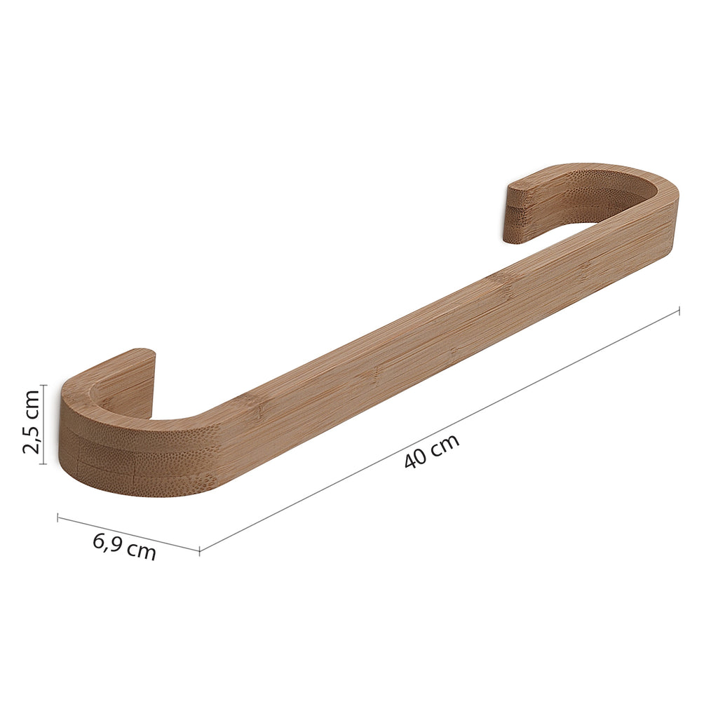 Portasalviette 40 cm in bambÃ¹ Gedy serie Himalaya - Naturale