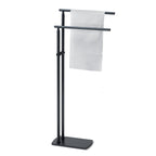 Piantana porta asciugamani in Acciaio Inox modello Florida di Gedy - Nero Matt