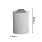 Cestino bagno da appoggio modello Eye di Gedy - Bianco