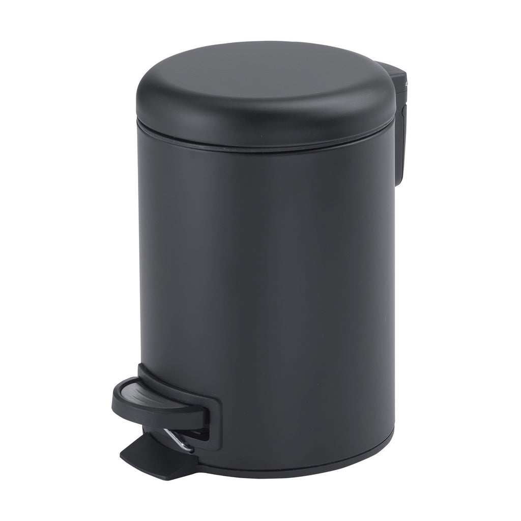 Portarifiuti 5 lt in Acciaio Inox modello Potty di Gedy - Nero Matt