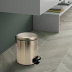 Portarifiuti 5 lt in Acciaio Inox modello Potty di Gedy - Oro Matt