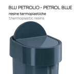 Portarifiuti da appoggio di Gedy serie Junior - Blu petrolio