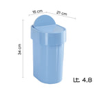 Portarifiuti da appoggio di Gedy serie Junior - Celeste