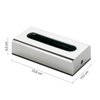 Porta fazzoletti in resine termoplastiche di Gedy - Cromato