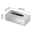 Porta fazzoletti rettangolare in Acciaio Inox AISI 304 di Gedy - Spazzolato