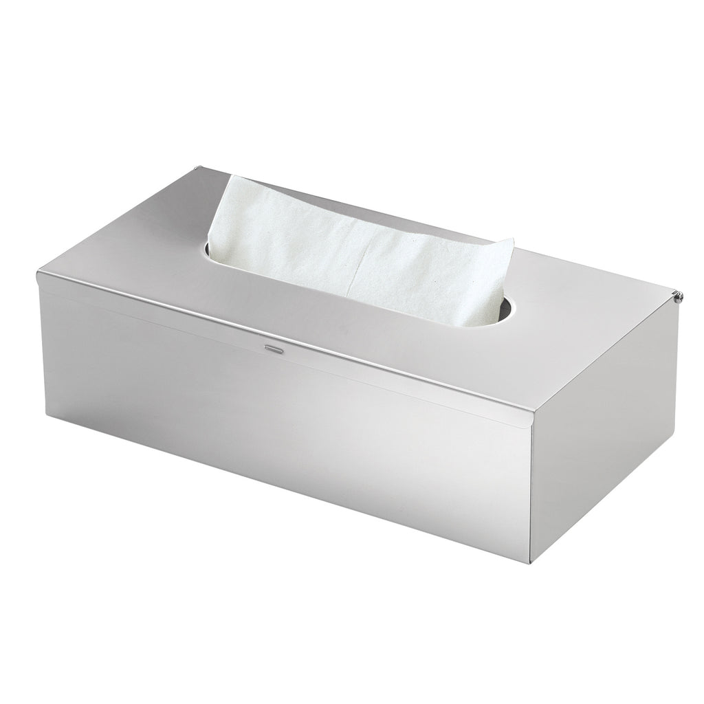 Porta fazzoletti rettangolare in Acciaio Inox AISI 304 di Gedy - Spazzolato