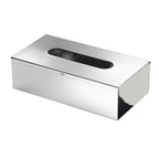 Porta fazzoletti rettangolare in Acciaio Inox AISI 304 di Gedy - Cromato lucido