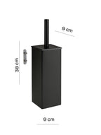 Scopino da muro in Acciaio Inox modello Teseo di Gedy - Nero Matt